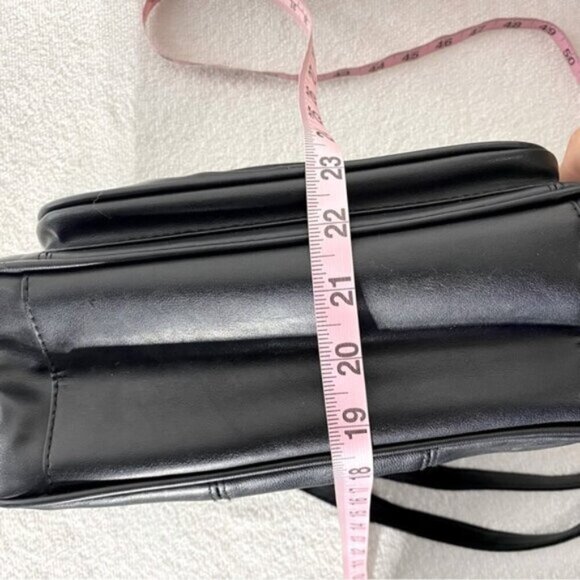 Vintage Bentley Black Leather Purse Shoulder Bag Handbag - Picture 12 of 14